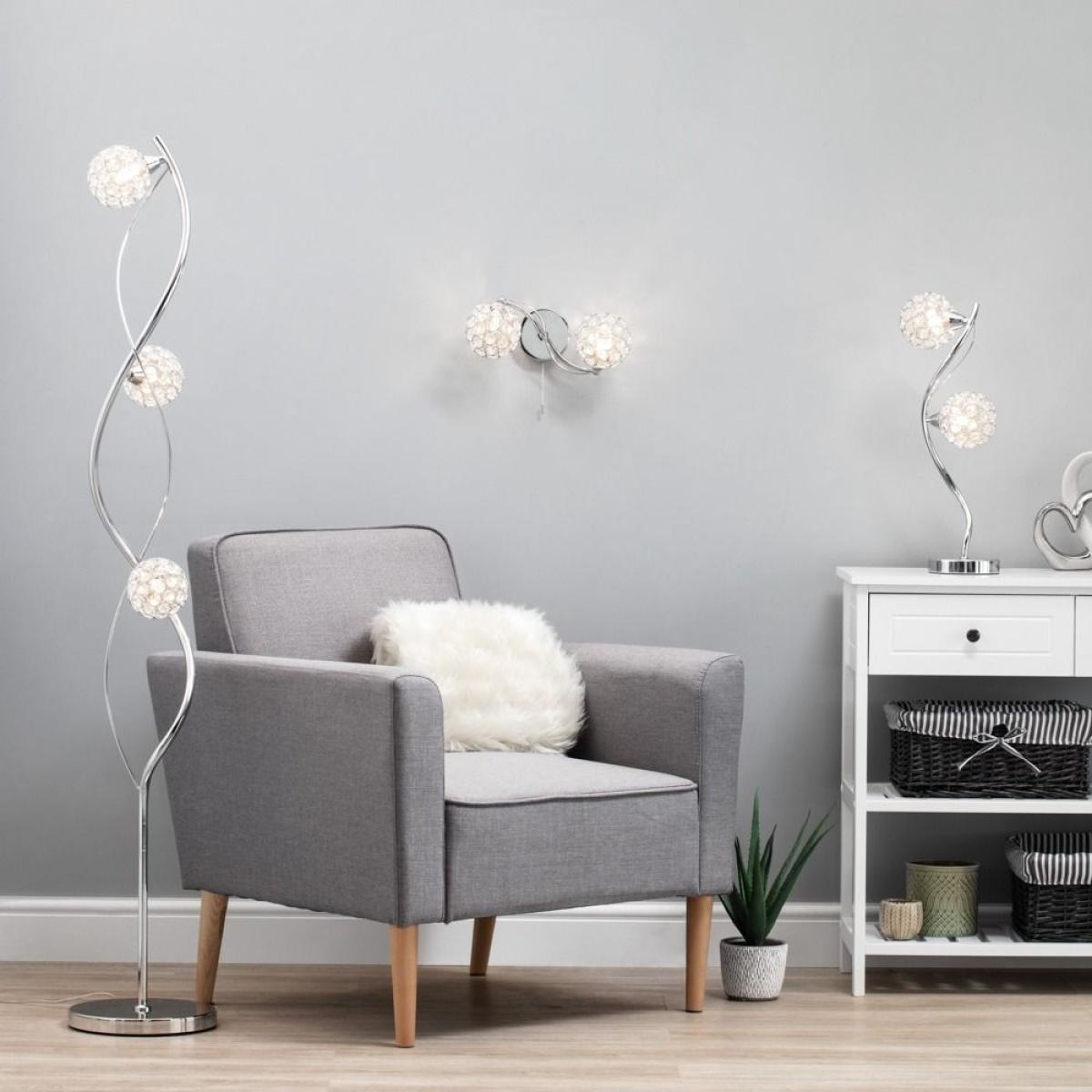 Orianna Table Lamp, Chrome – image 8