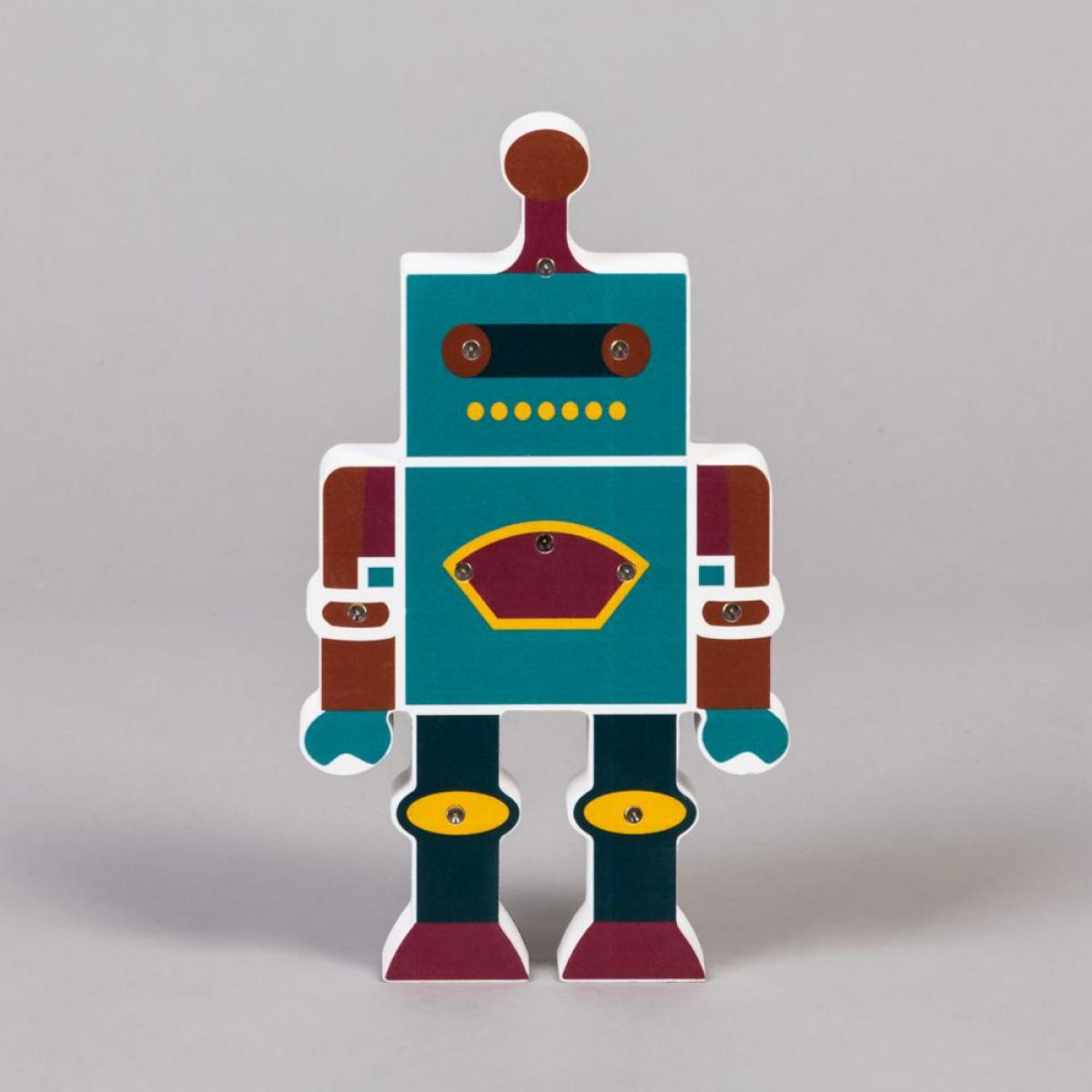 Glow Robot Table Lamp, Blue – image 4