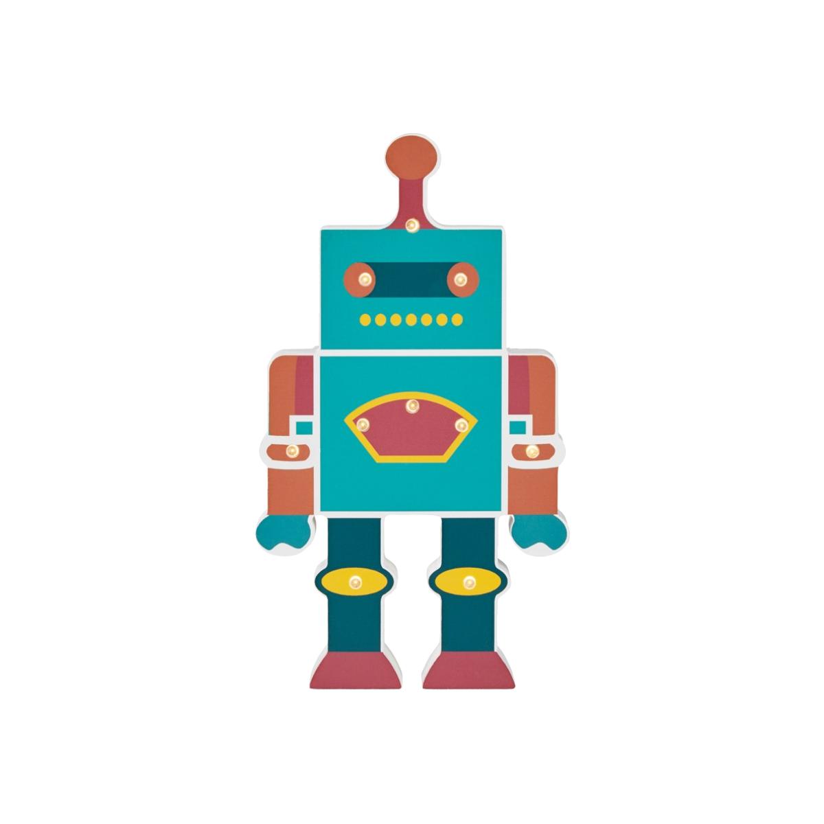 Glow Robot Table Lamp, Blue – image 1