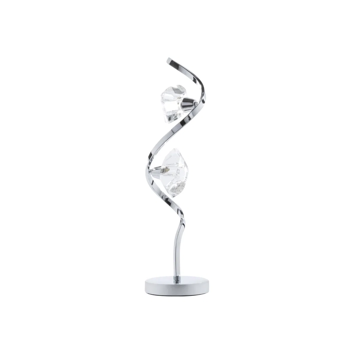 Bella Wavy Table Lamp, Chrome – image 1