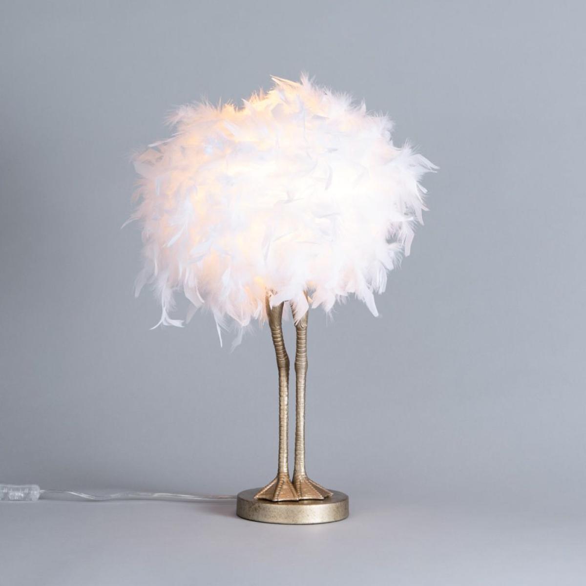 Ada Ostrich Legs Table Lamp, White and Gold – image 3