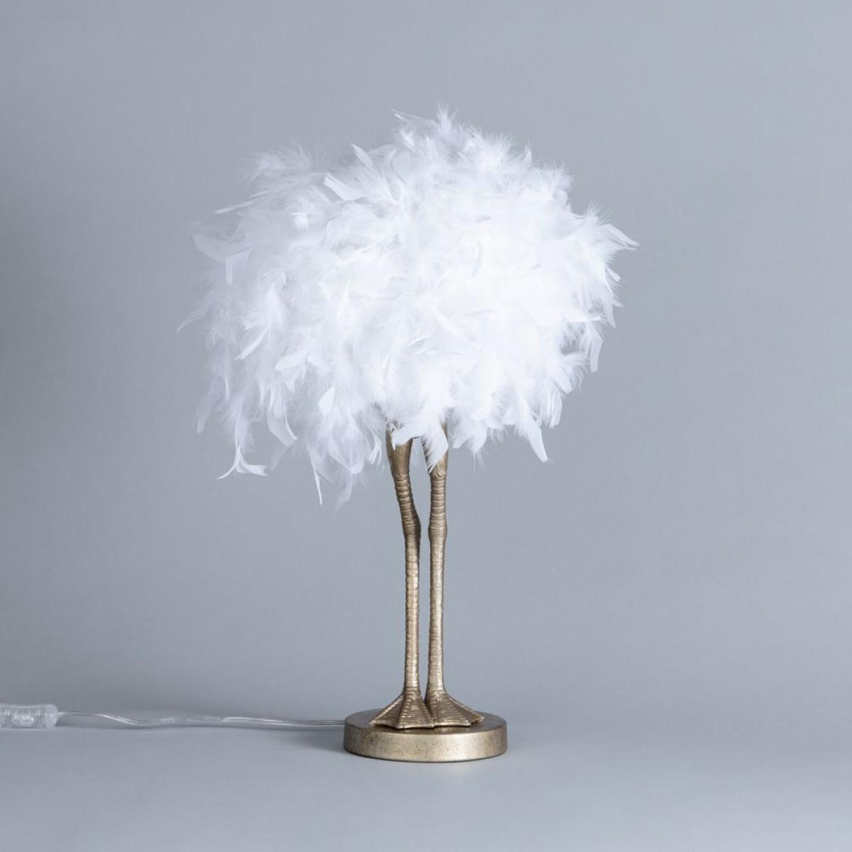 Ada Ostrich Legs Table Lamp, White and Gold – image 4