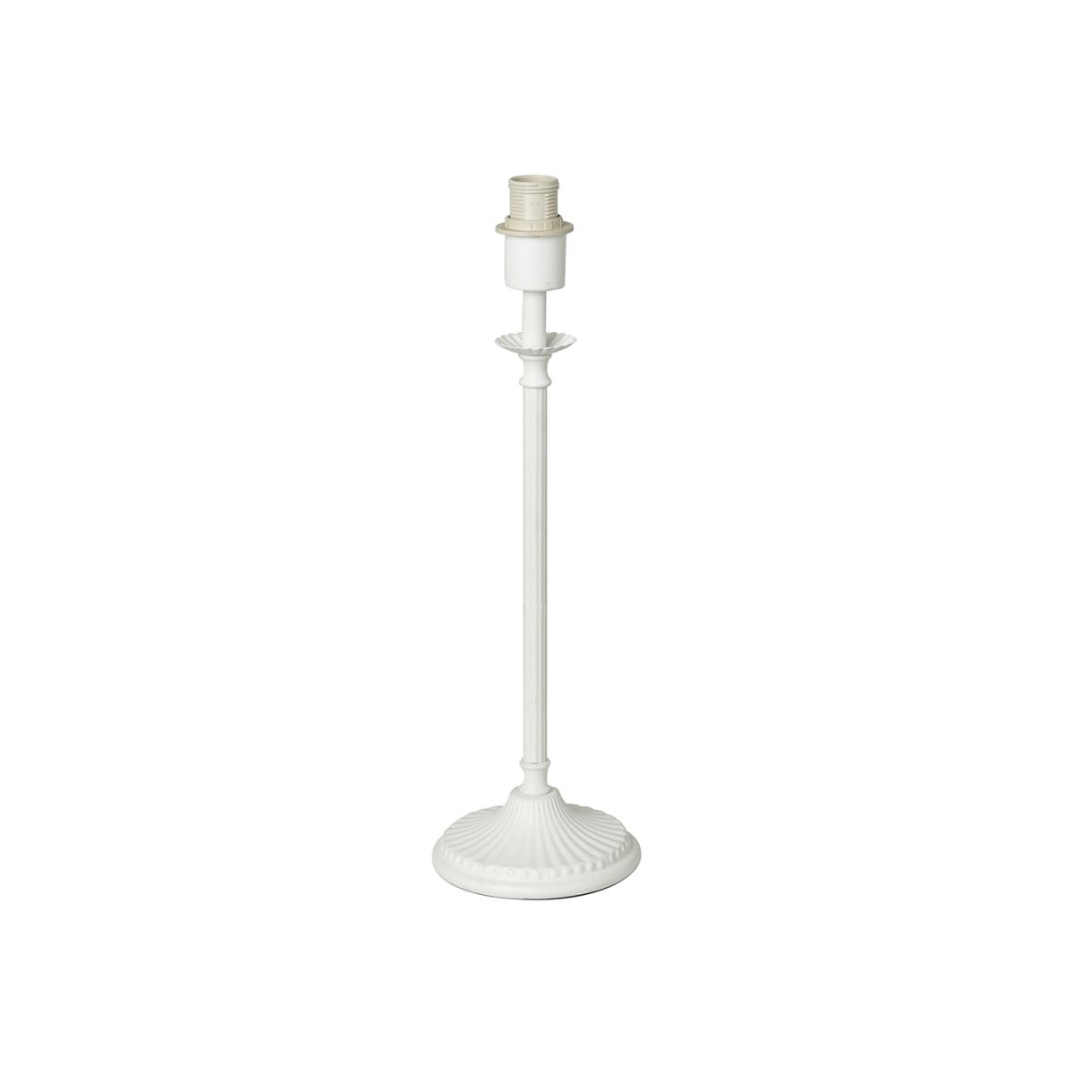 Ribbed Stick Table Lamp Base, White – image 1