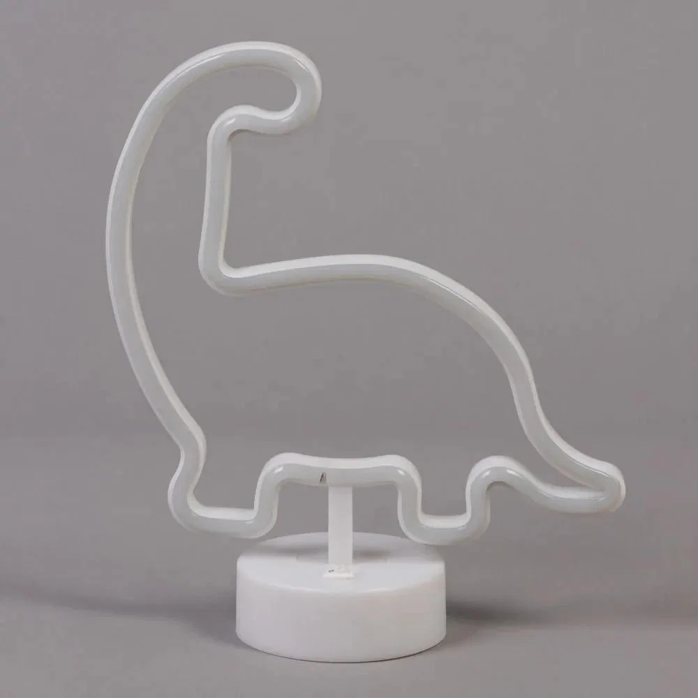 Glow Dinosaur Neon Table Lamp, Green – image 4