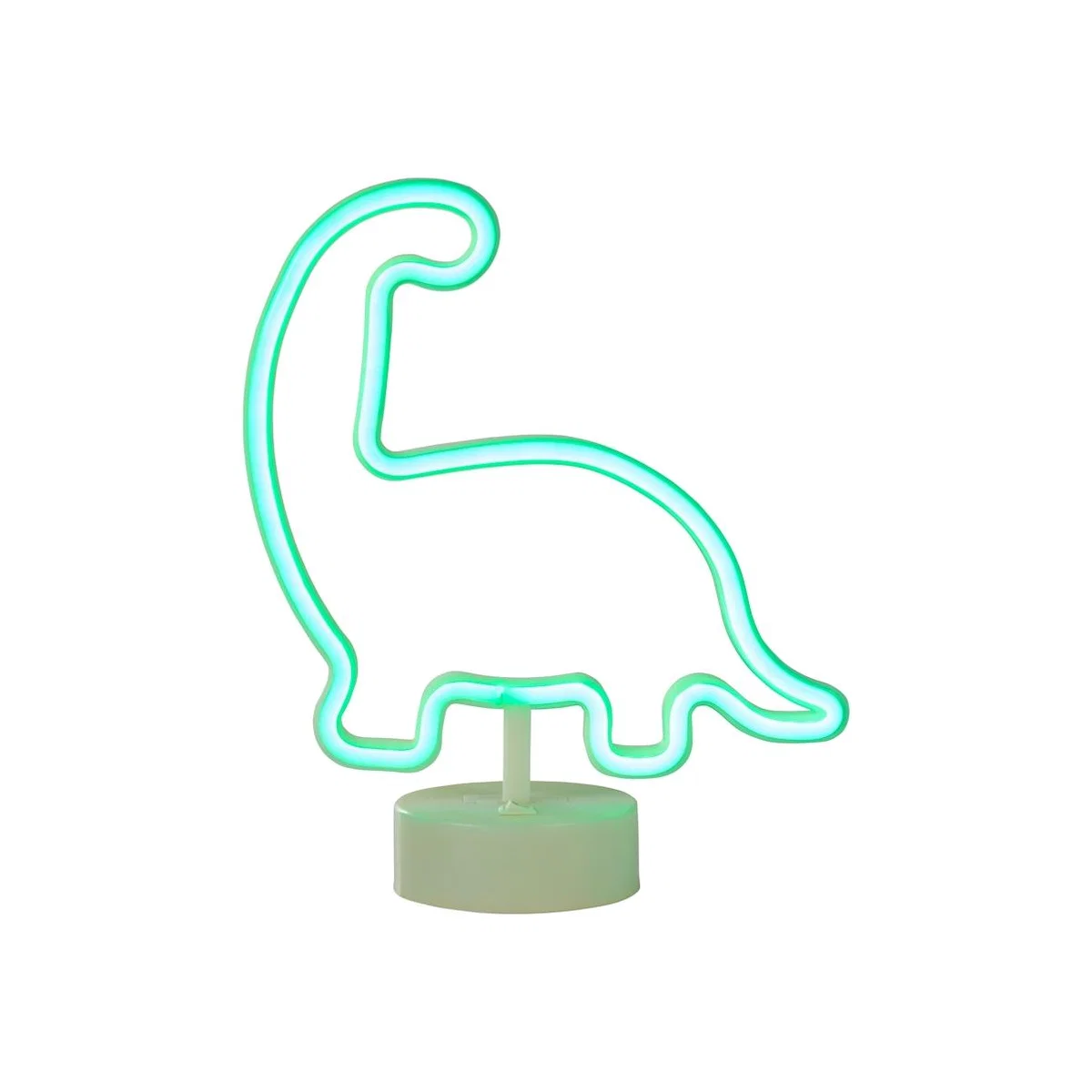 Glow Dinosaur Neon Table Lamp, Green – image 1