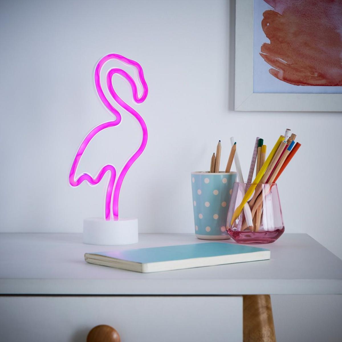Glow Flamingo Neon Table Lamp, Pink – image 2
