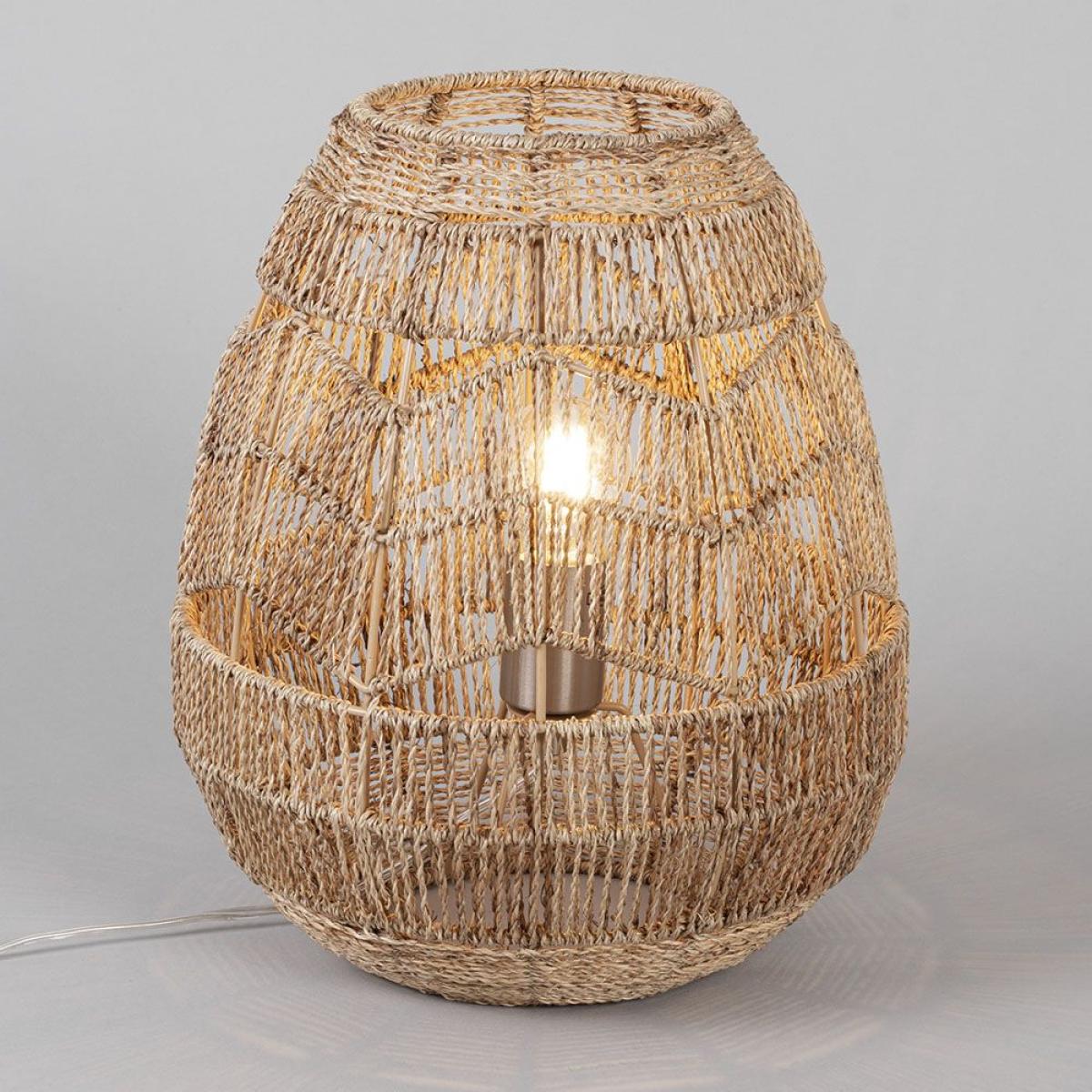 Jute String Table Lamp, Natural – image 3