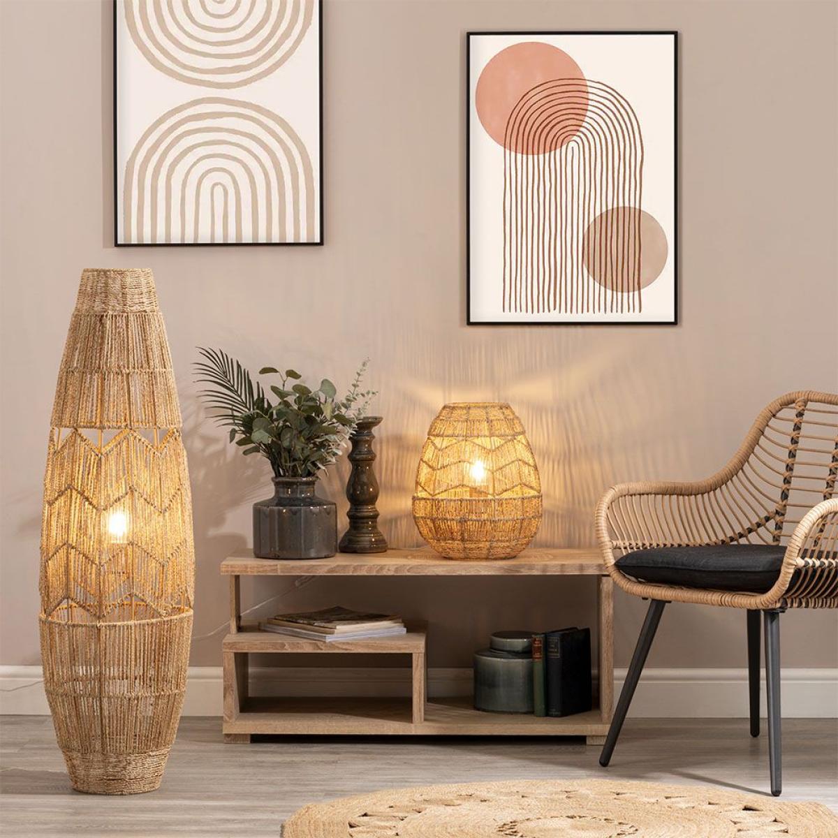 Jute String Table Lamp, Natural – image 6