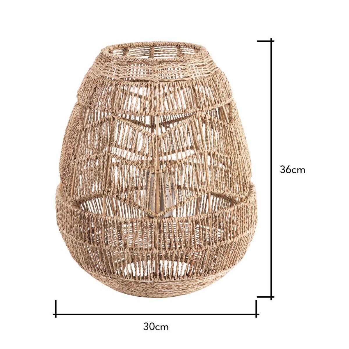 Jute String Table Lamp, Natural – image 7