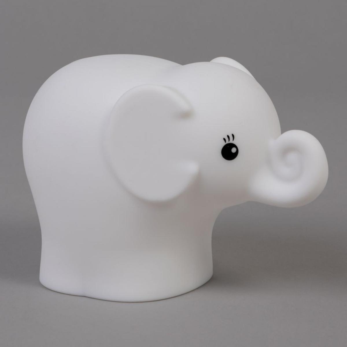Glow Elephant Colour Changing Night Light, White – image 3