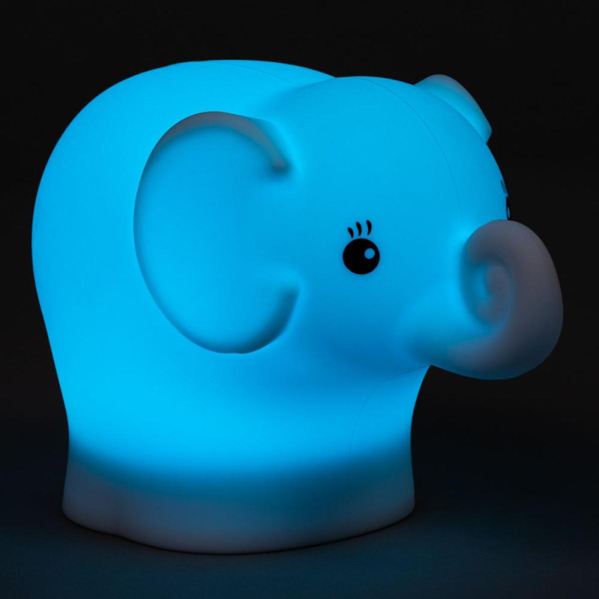 Glow Elephant Colour Changing Night Light, White – image 4