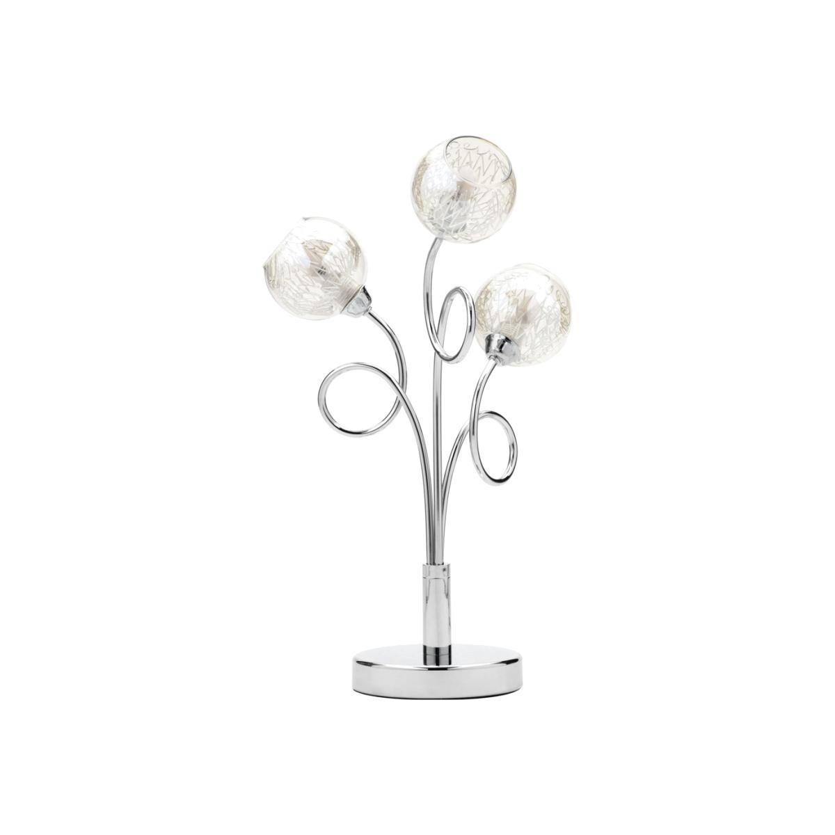 Cooper Table Lamp, Chrome & Champagne