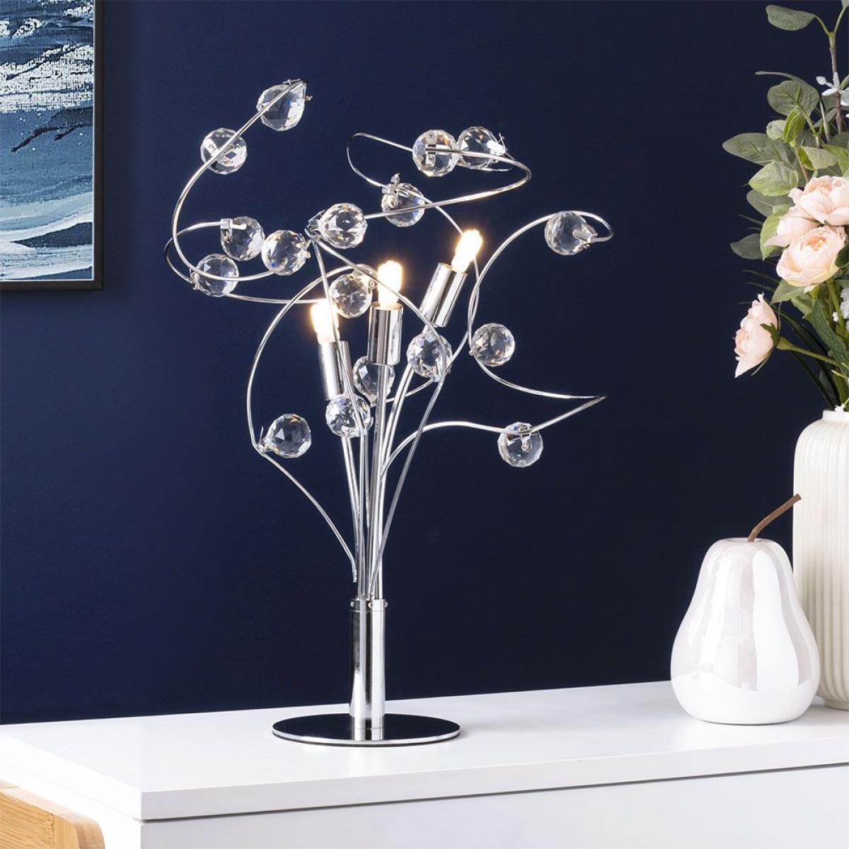Lila Table Lamp, Chrome – image 2