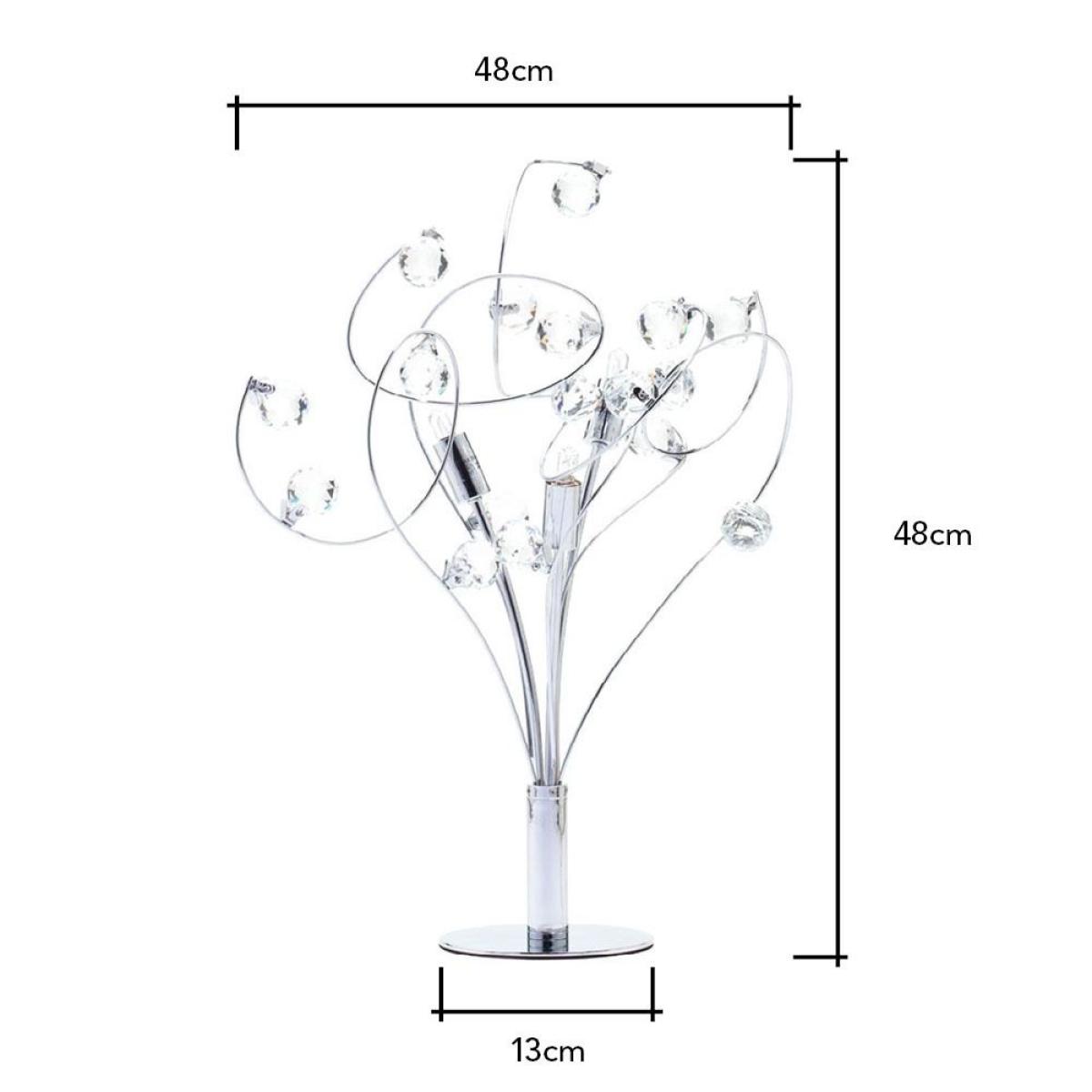Lila Table Lamp, Chrome – image 7