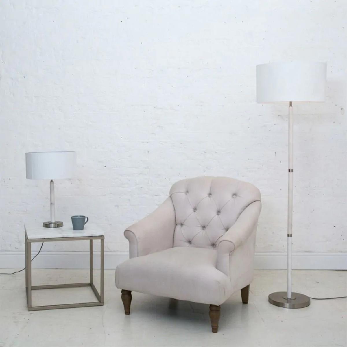 Joshua Marble Table Lamp, White – image 2