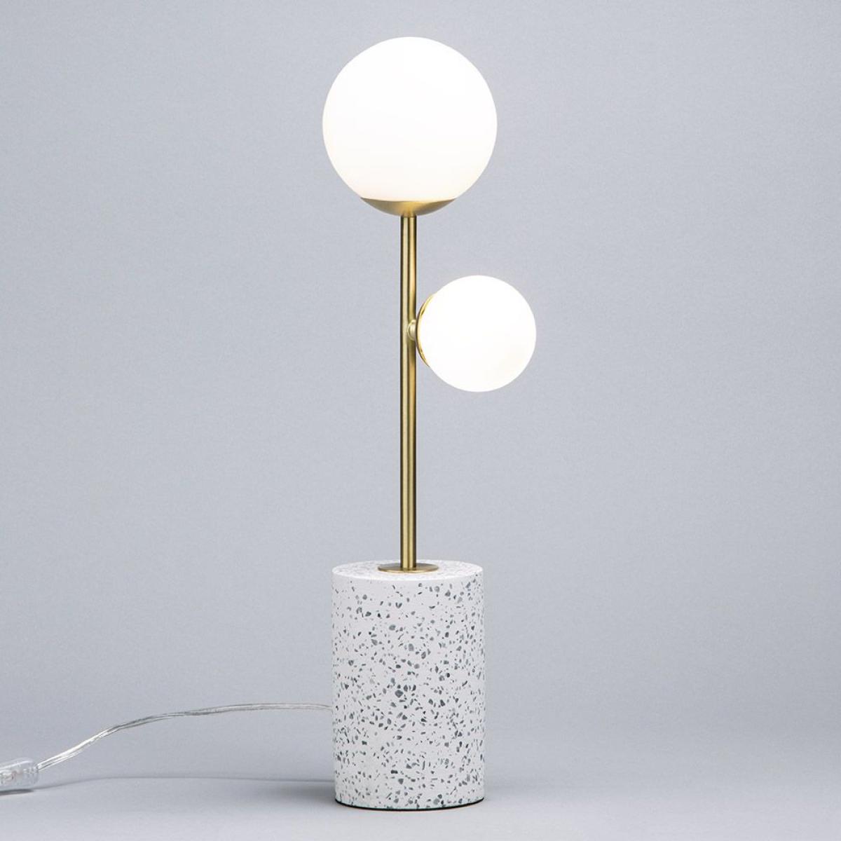 Forella Terrazzo Table Lamp, Brass – image 3