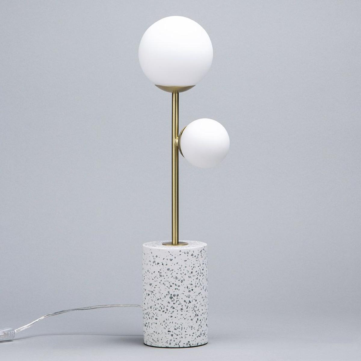 Forella Terrazzo Table Lamp, Brass – image 4