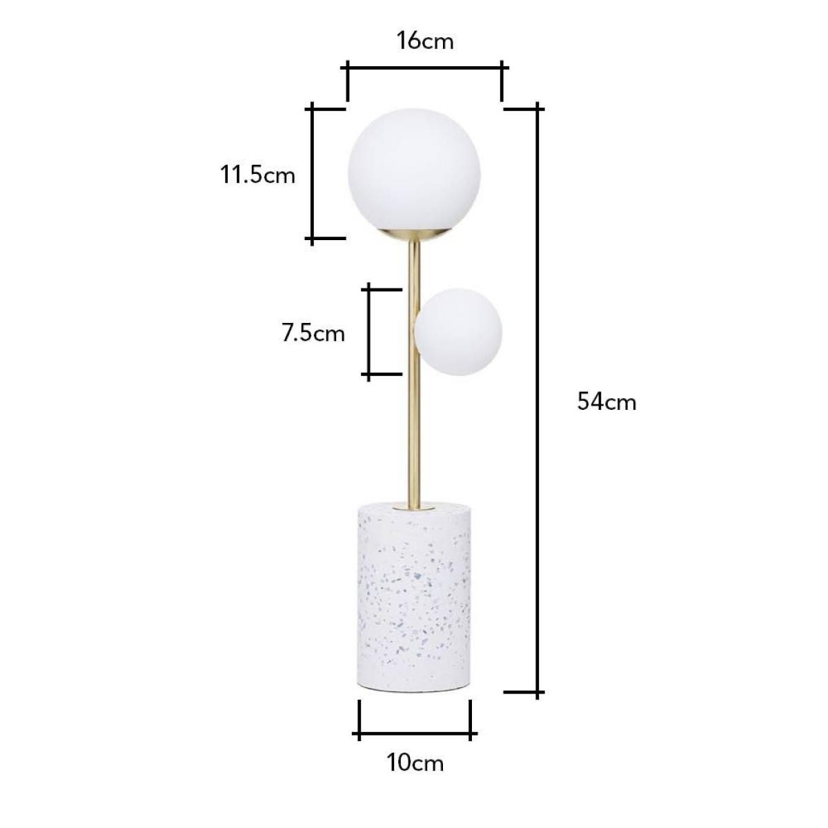 Forella Terrazzo Table Lamp, Brass – image 9