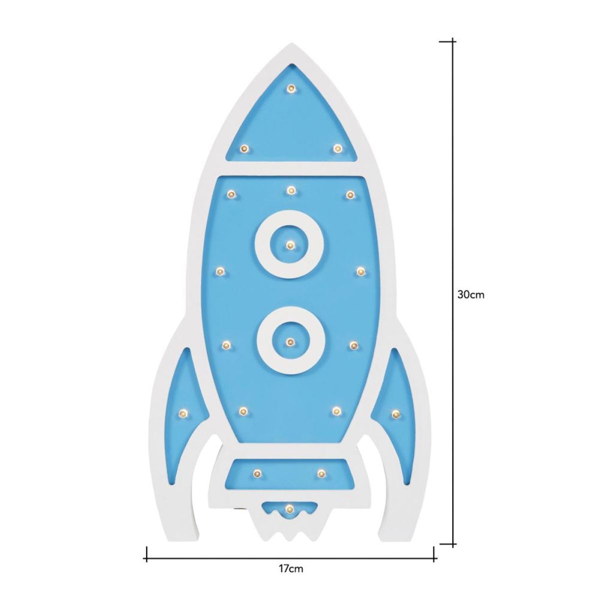 Glow Rocket Table Lamp, Blue – image 7