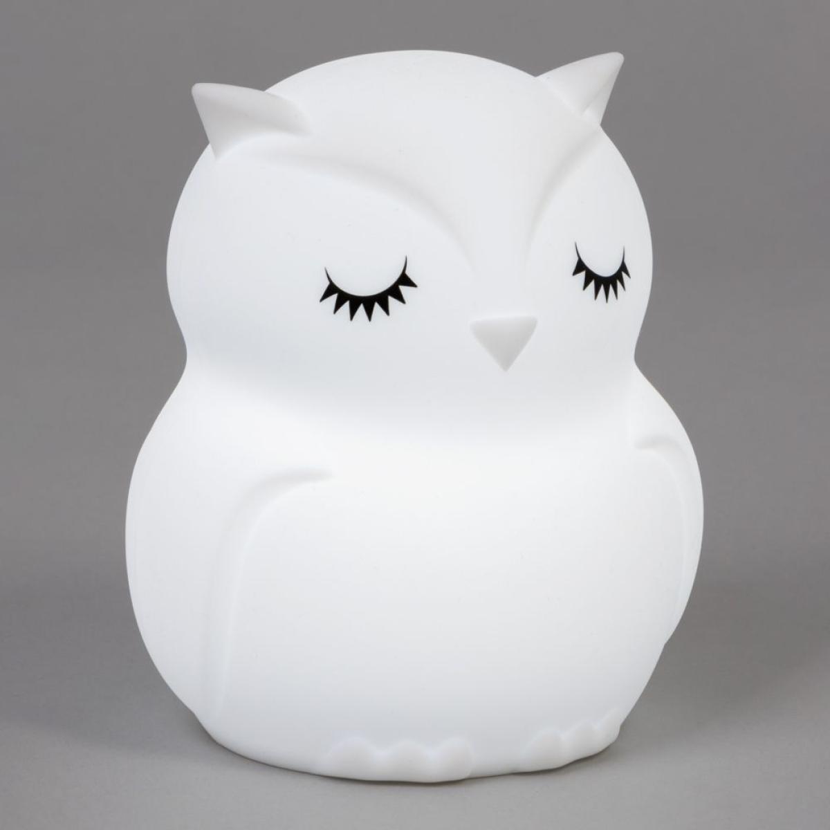 Glow Owl Colour Changing Night Light, White – image 3