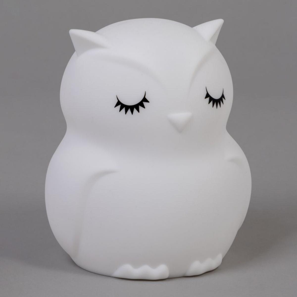 Glow Owl Colour Changing Night Light, White – image 4