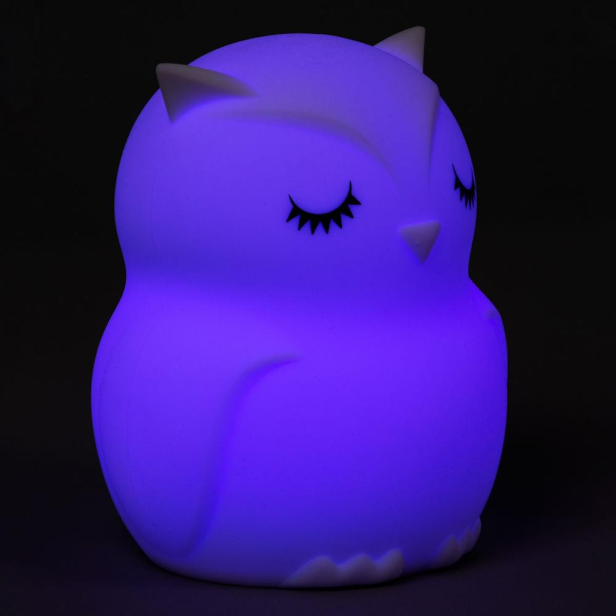 Glow Owl Colour Changing Night Light, White – image 5