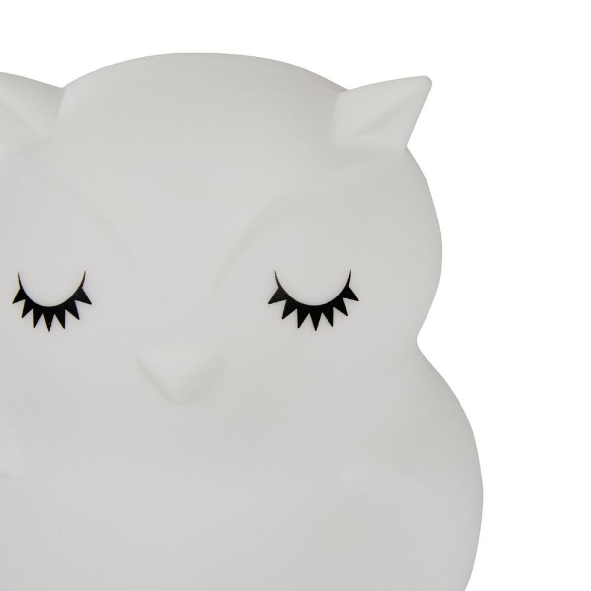 Glow Owl Colour Changing Night Light, White – image 6