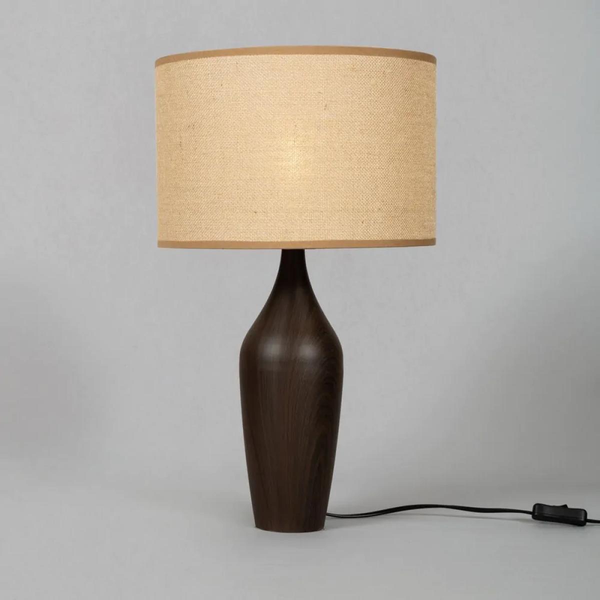 Eva Wooden Base Table Lamp, Natural – image 3