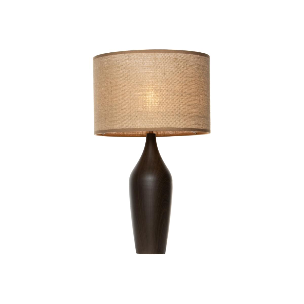 Eva Wooden Base Table Lamp, Natural – image 1