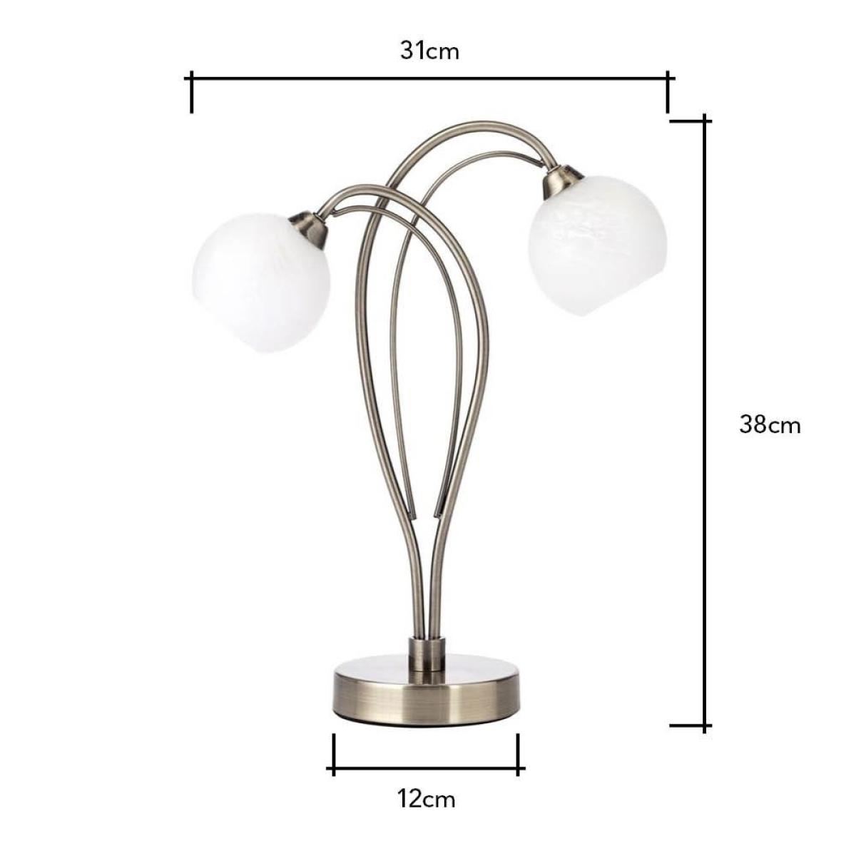 Soni Table Lamp, Antique Brass – image 7