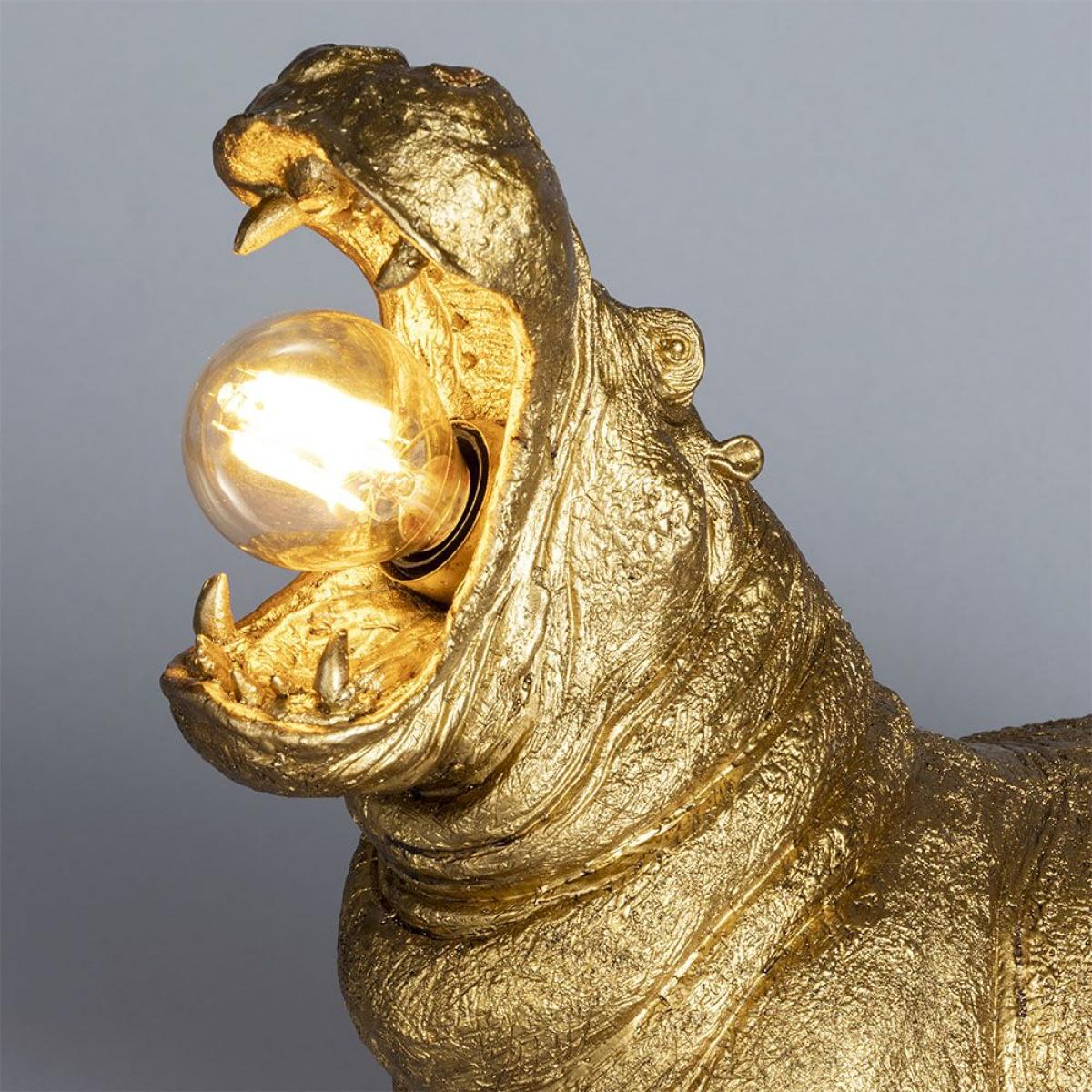 Bernard Hippo Table Lamp, Matte Gold – image 5