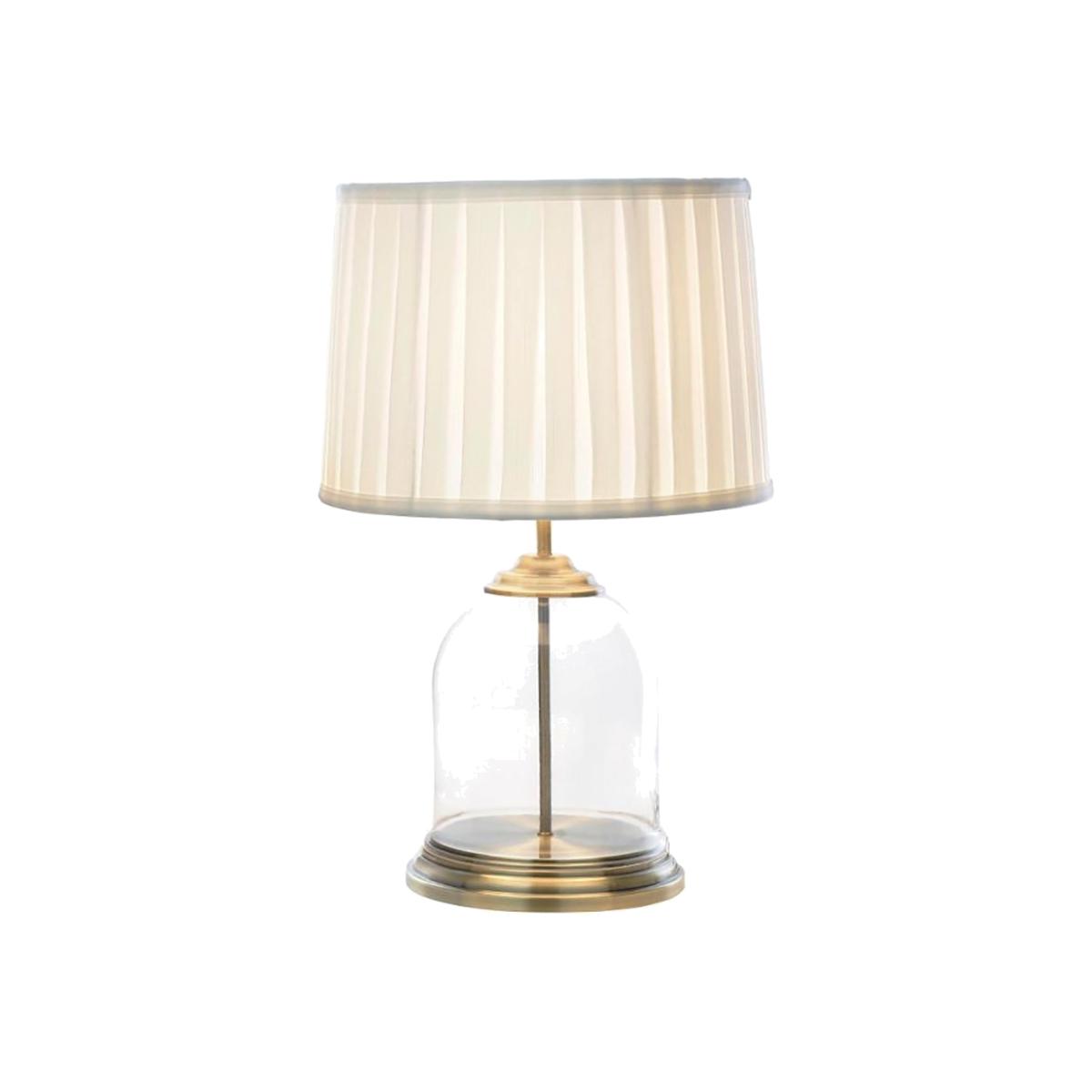 Bella Table Lamp with Drum Shade, Antique Brass