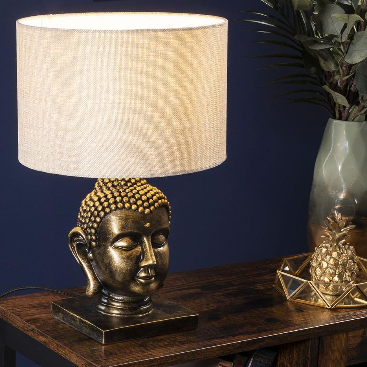 Buddha Table Lamp, Gold – image 2