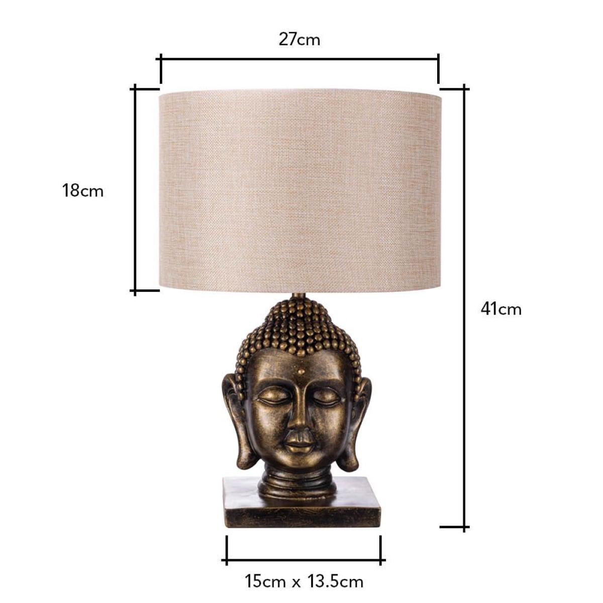 Buddha Table Lamp, Gold – image 7