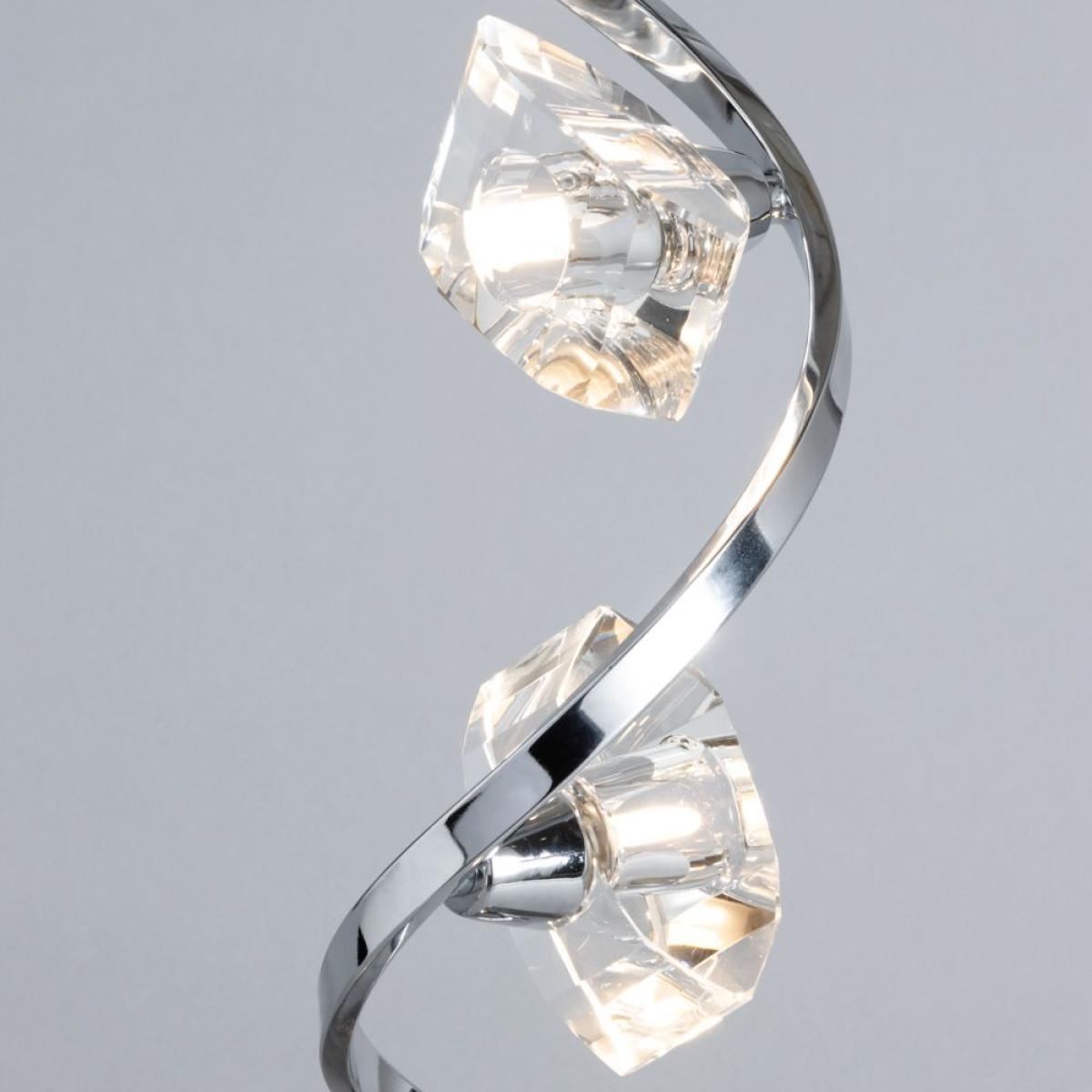 Bella Wavy Table Lamp, Chrome – image 5