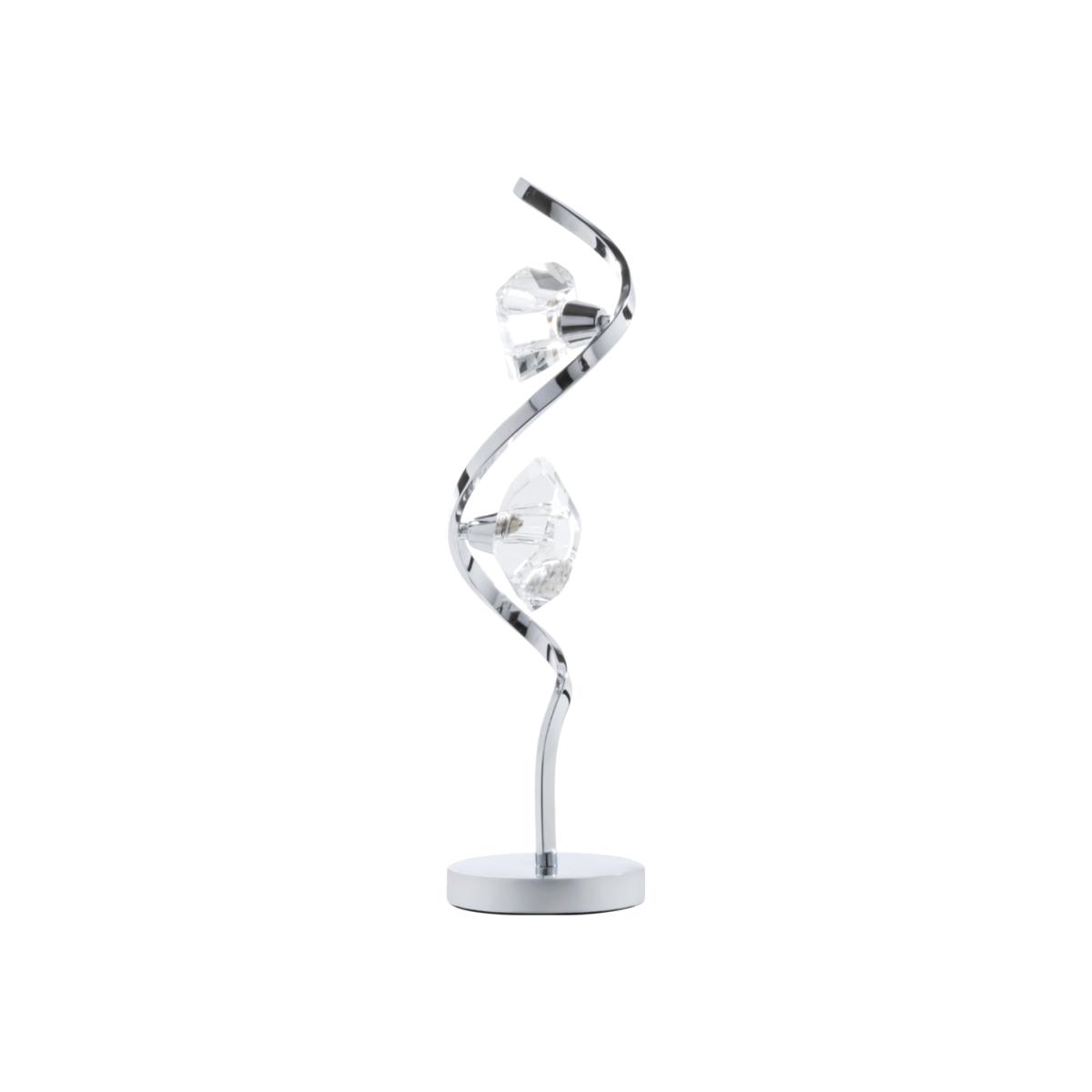Bella Wavy Table Lamp, Chrome – image 1