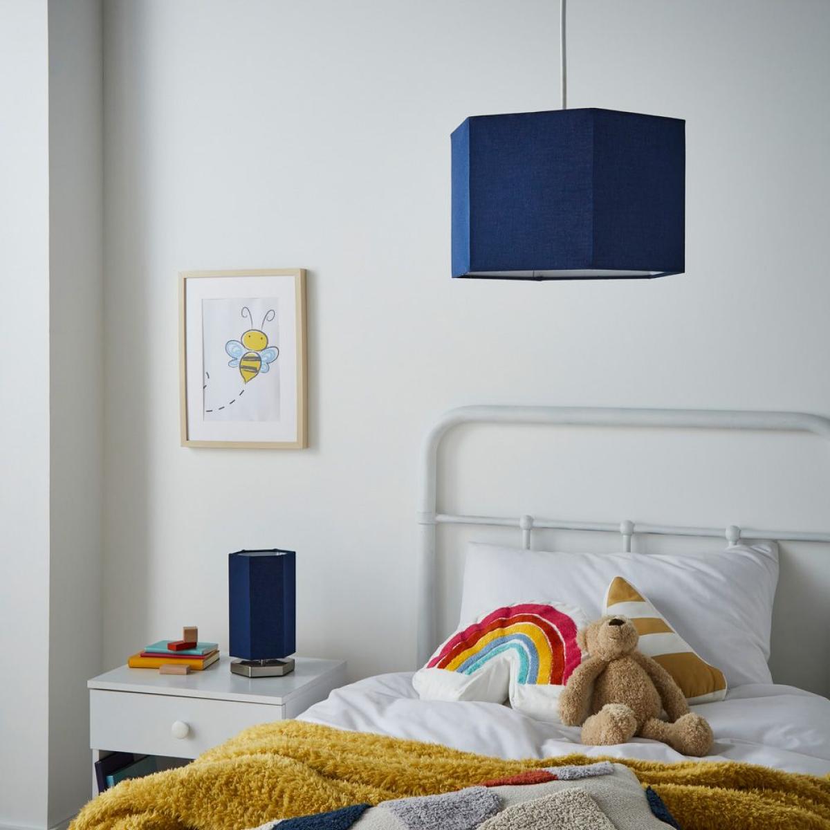 Glow Hexagon Table Lamp, Navy – image 6