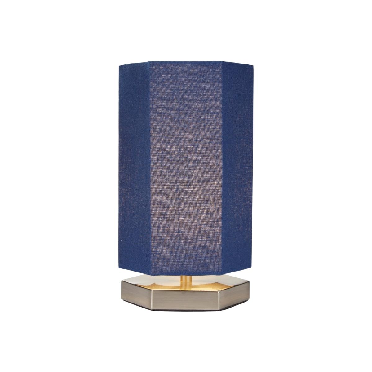 Glow Hexagon Table Lamp, Navy – image 1