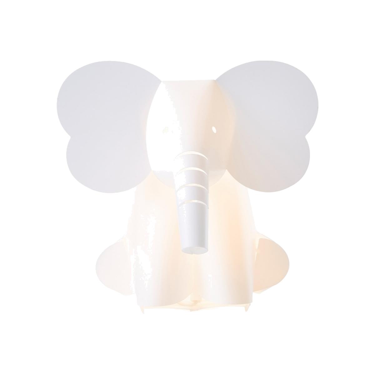 Glow Elephant Origami Style Table Lamp, White – image 1