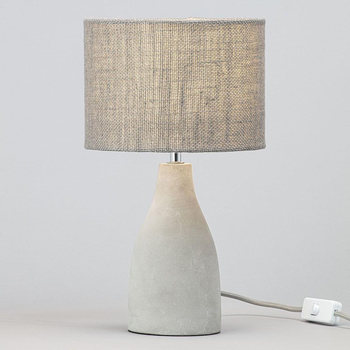 Mini Marcus Concrete Table Lamp, Satin Nickel – image 3