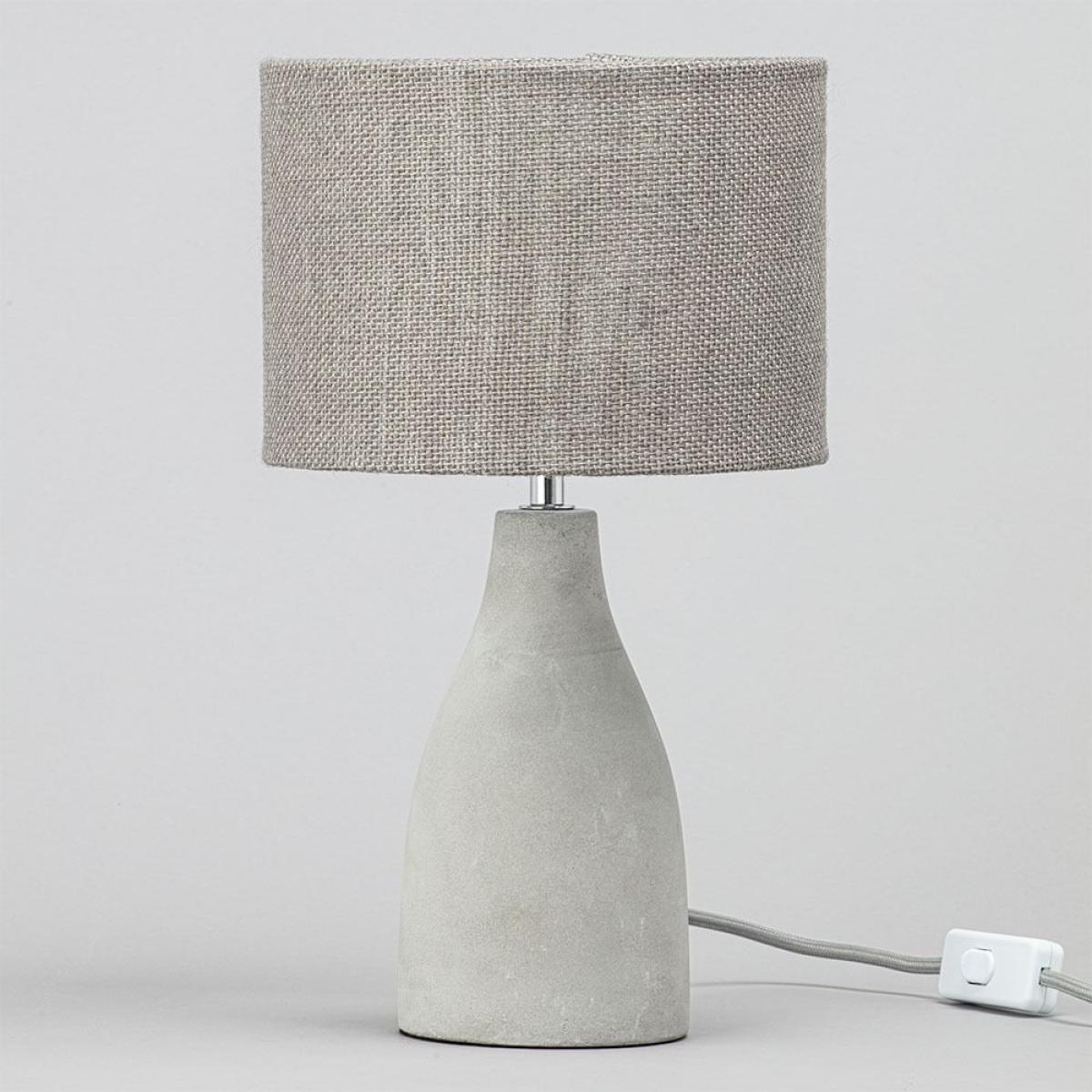 Mini Marcus Concrete Table Lamp, Satin Nickel – image 4