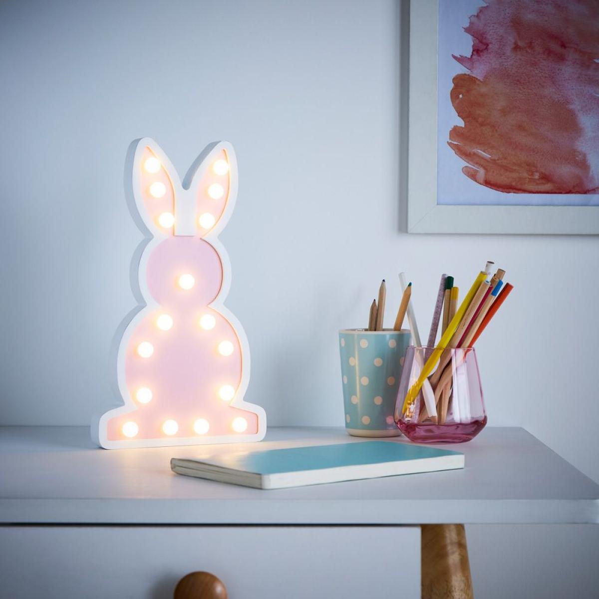 Glow Bunny Table Lamp, Pink – image 2