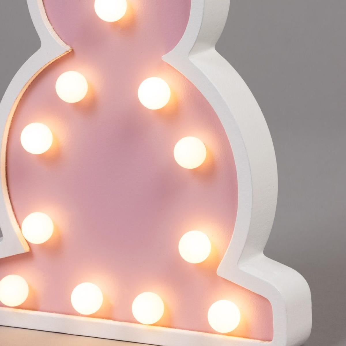 Glow Bunny Table Lamp, Pink – image 5