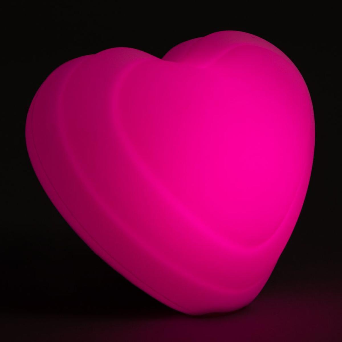 Glow Heart Colour Changing Night Light, White – image 5