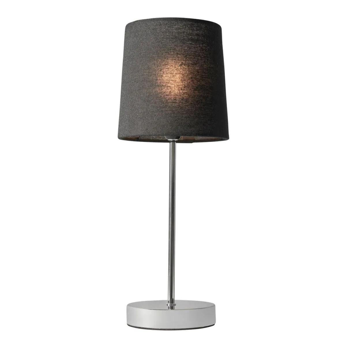 Mira Touch Table Lamp with Black Shade, Chrome – image 3