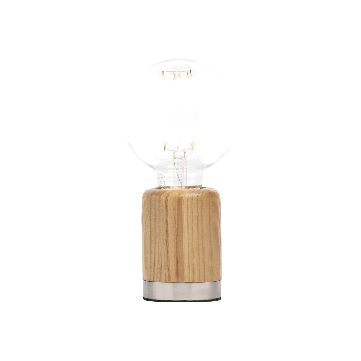 Theo Wooden Table Lamp, Ash – image 1