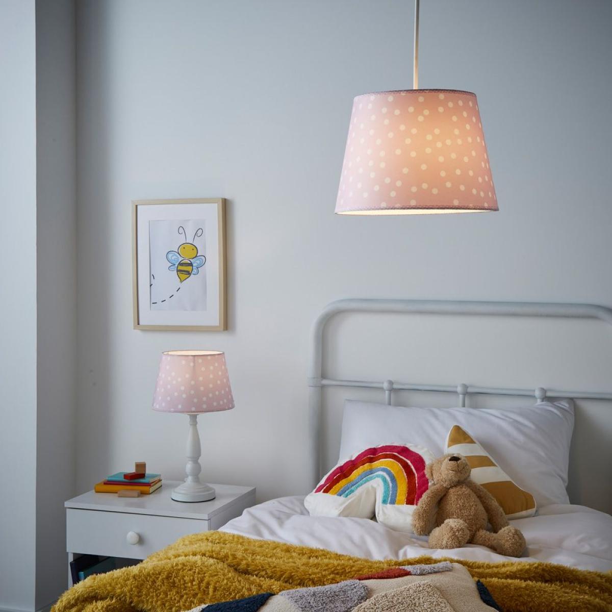 Glow Polka Dot Table Lamp, White – image 2