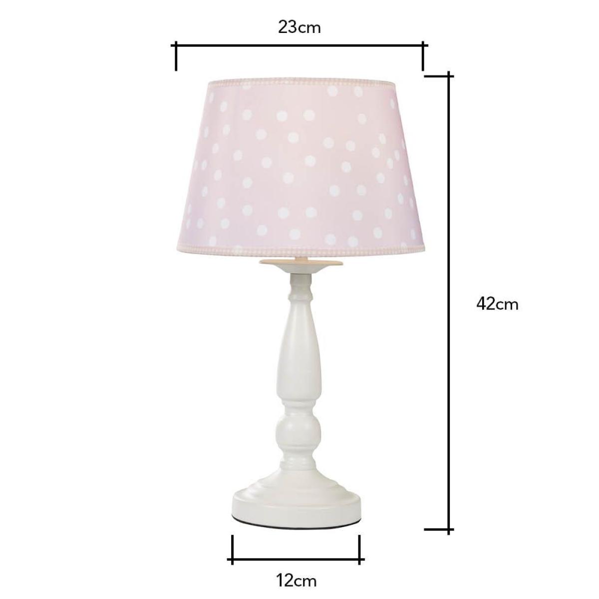 Glow Polka Dot Table Lamp, White – image 7