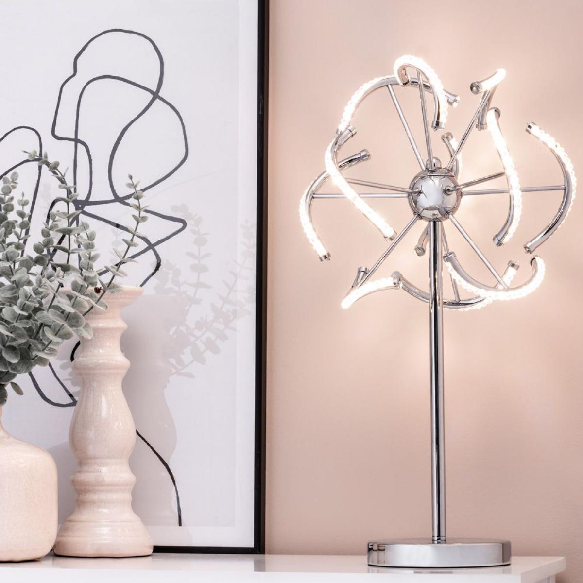 Mae LED Table Lamp, Chrome – image 2