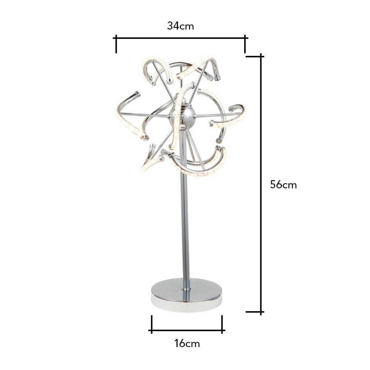 Mae LED Table Lamp, Chrome – image 8